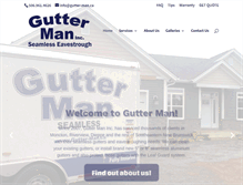 Tablet Screenshot of gutter-man.ca